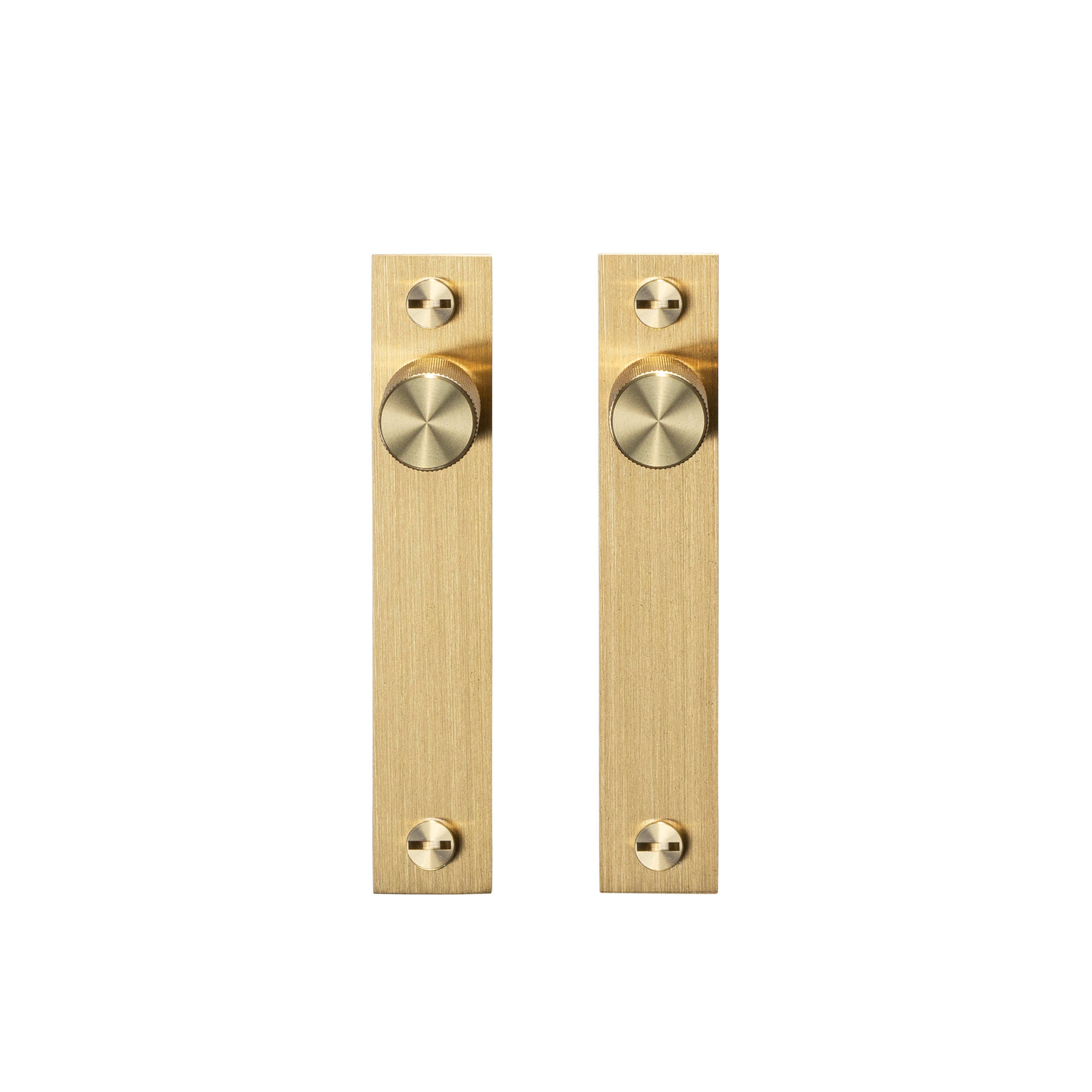 Furniture knob plate cross - brass