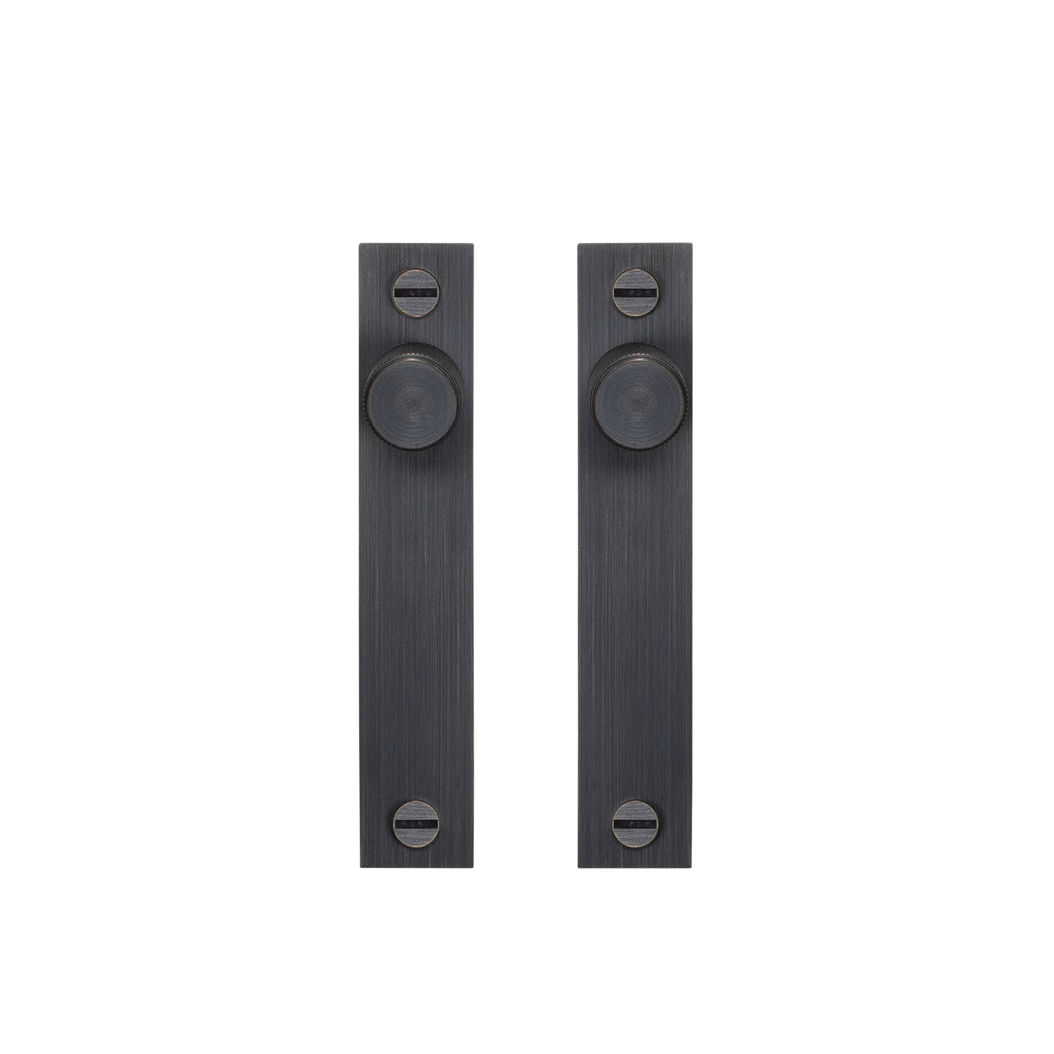 MØBELKNOP / PLATE / CROSS / SMOKED BRONZE