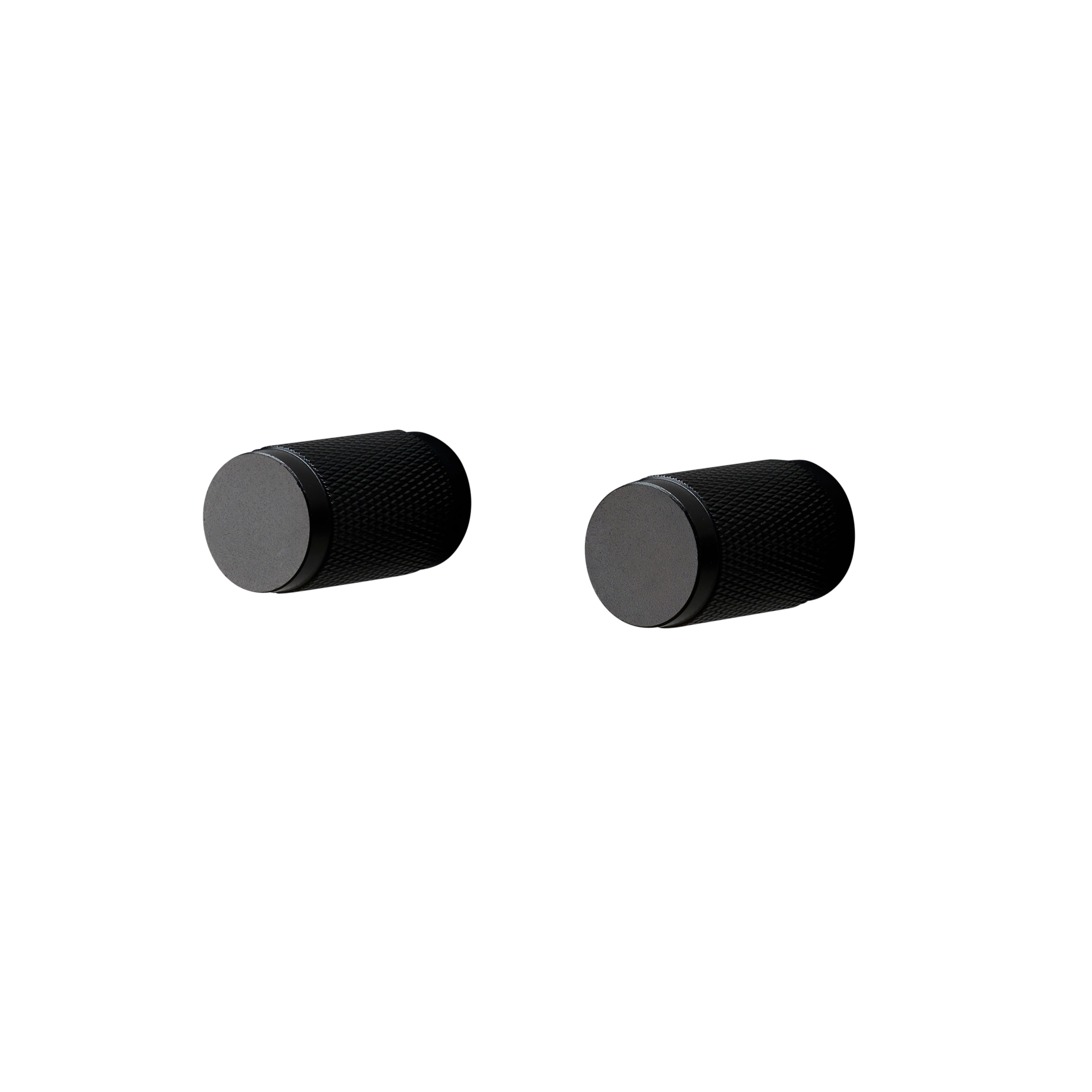 Furniture knob cross - black