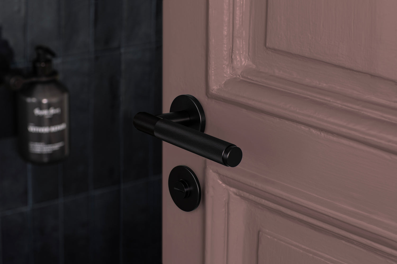 DØRHÅNDTAGSSÆT / CROSS / SORT