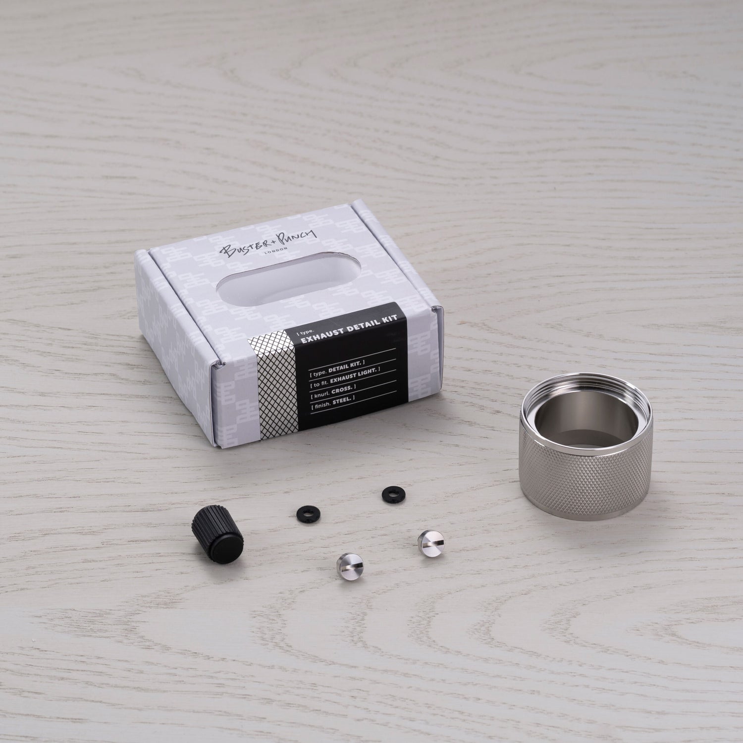 Buster & Punch Exhaust detail kit cross steel