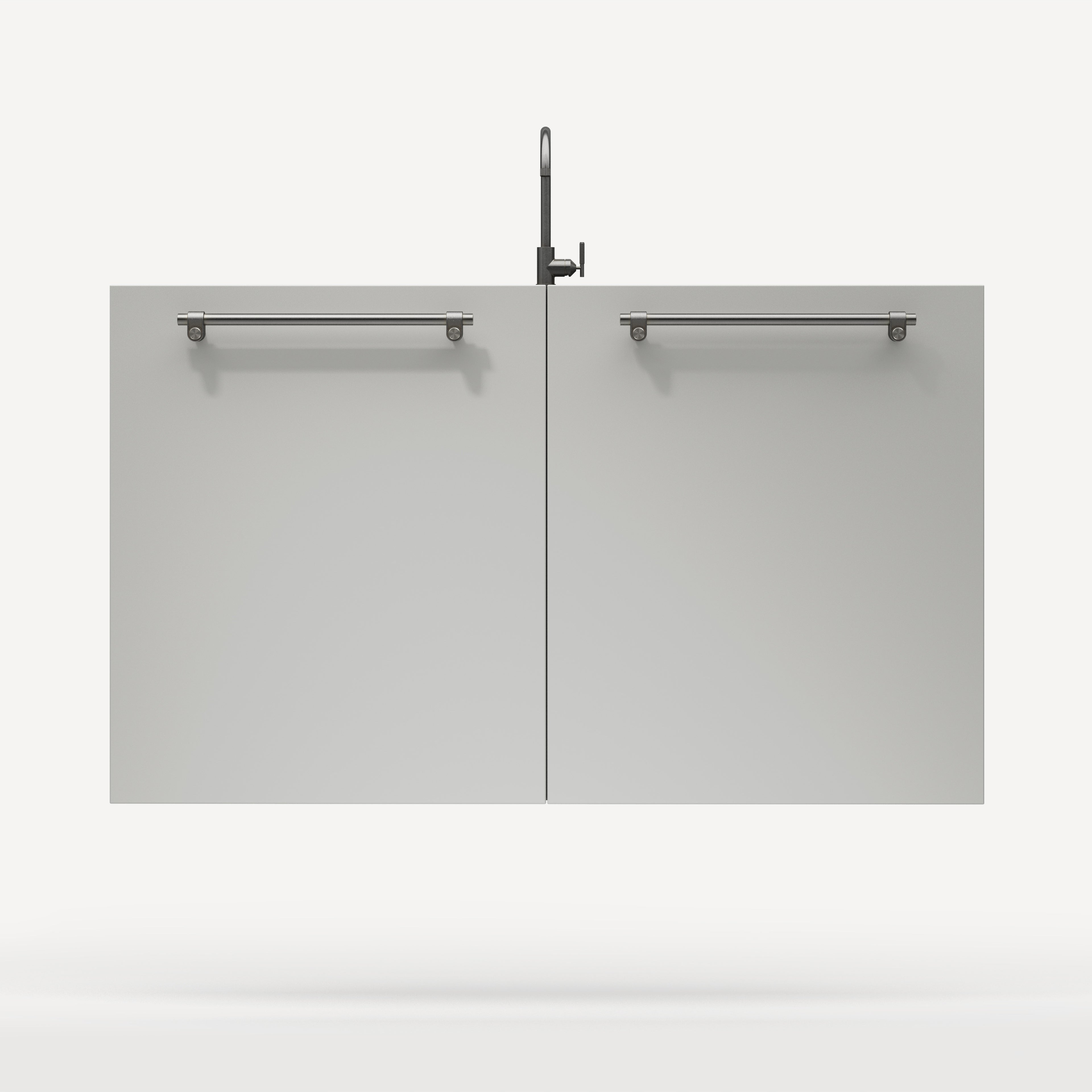 Skab til halvanden vask