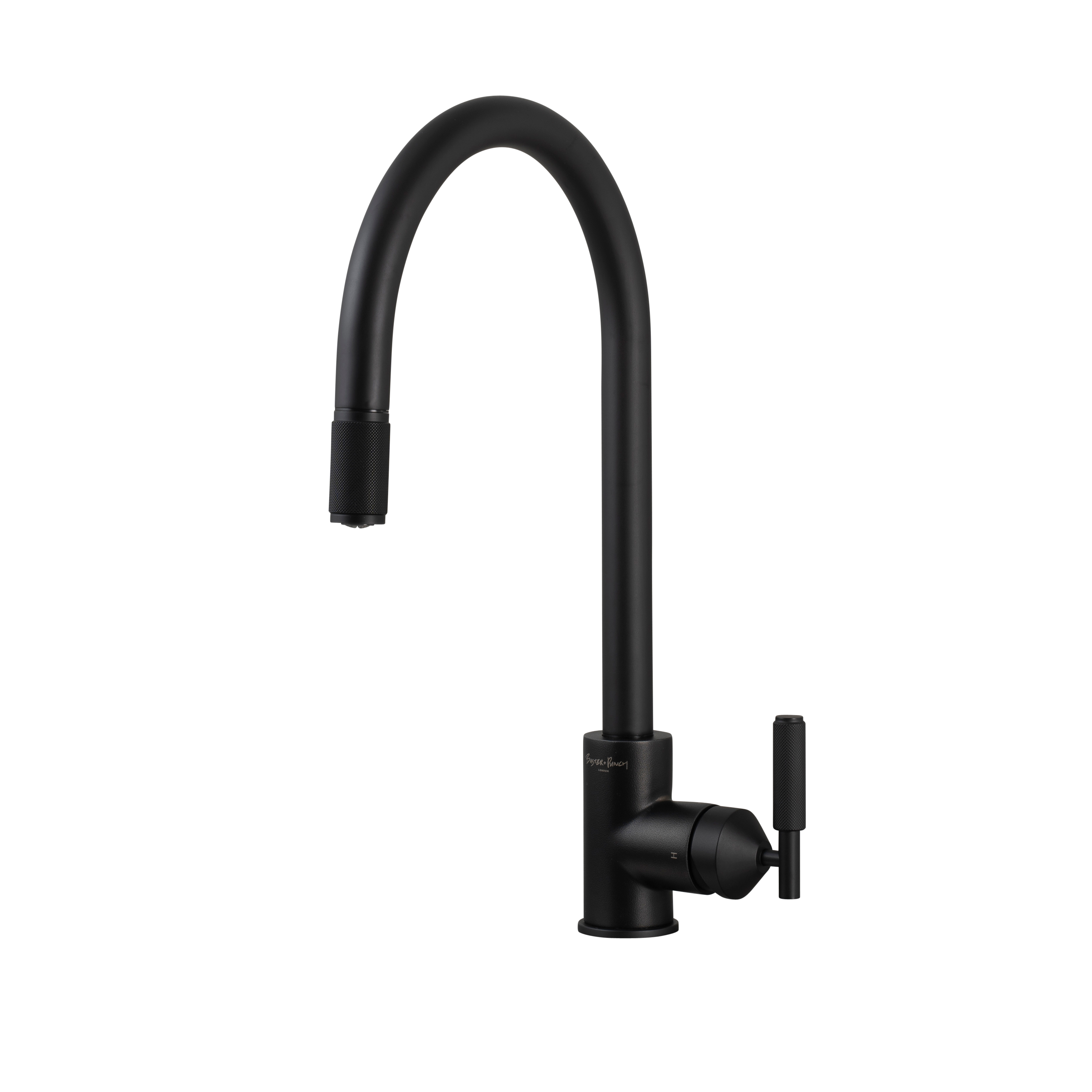 VANDHANE / BLANDINGSBATTERI MED UDTRÆKSSLANGE / CROSS / SVEJSER SORT