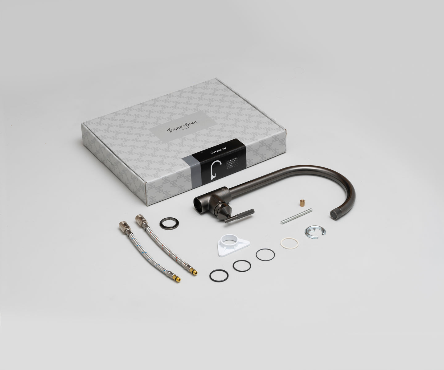 VANDHANE / BLANDINGSBATTERI / LINEAR / SVEJSER SORT