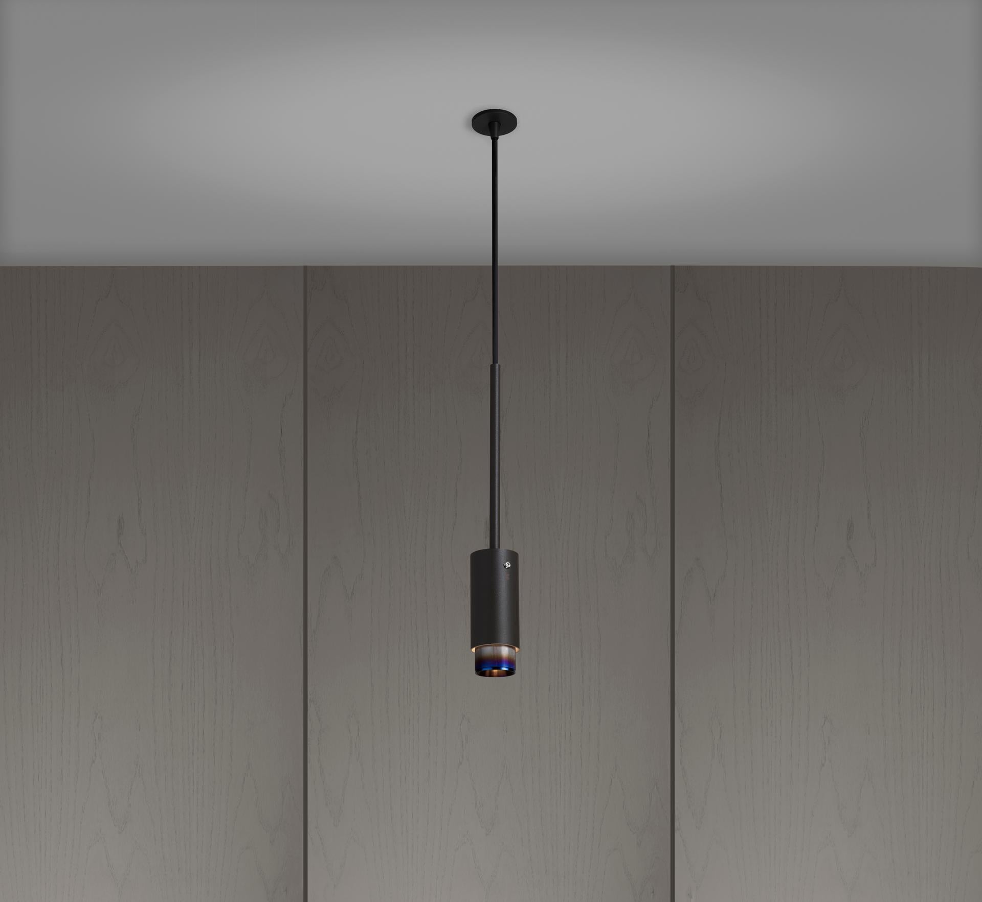 Buster & Punch exhaust pendant linear graphite burnt steel