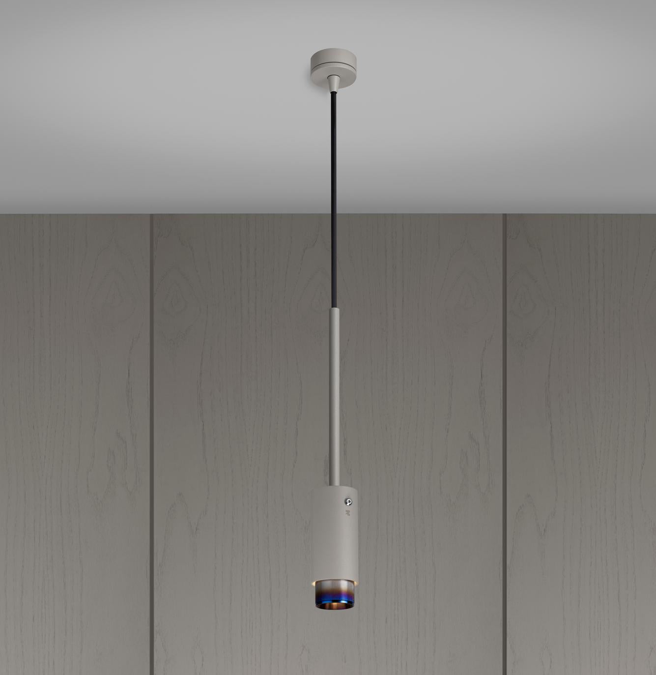 Buster & Punch Exhaust pendant linear stone burnt steel