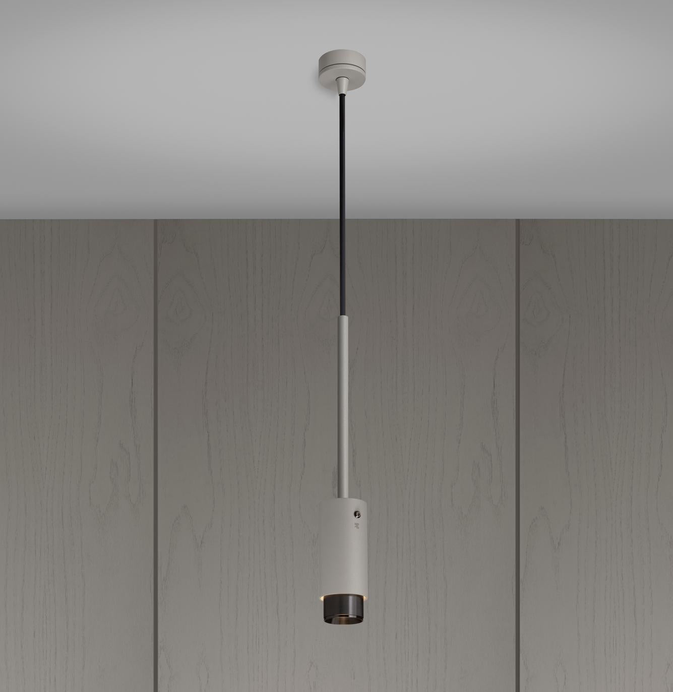 Buster & Punch Exhaust pendant linear stone gun metal