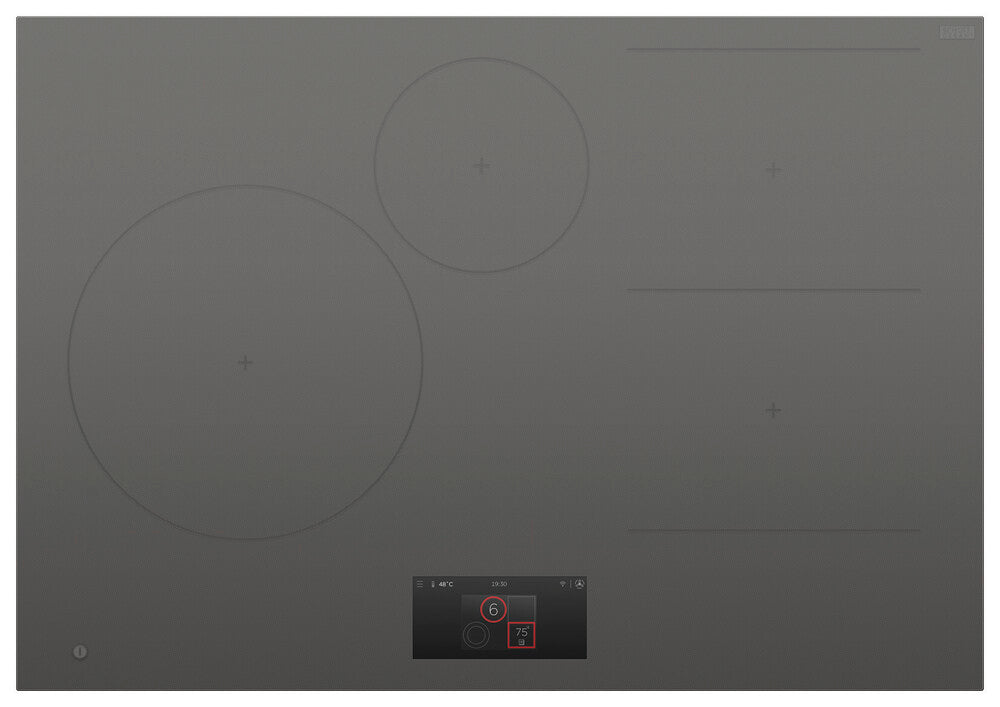 Fisher & Paykel CI764DTTG1 76cm Series 9 4 Zone Induktionskomfur Grå