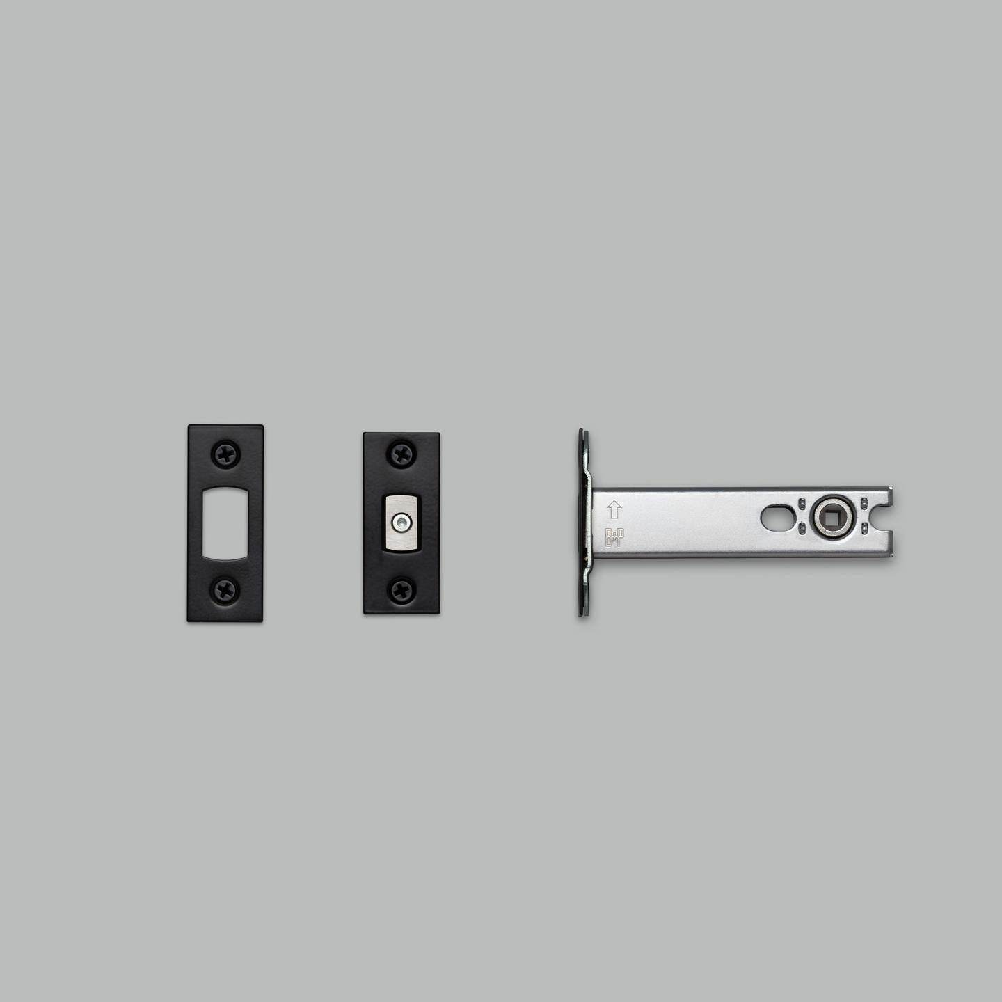DEADBOLT LATCH / VRIDELÅS / 82MM / SORT
