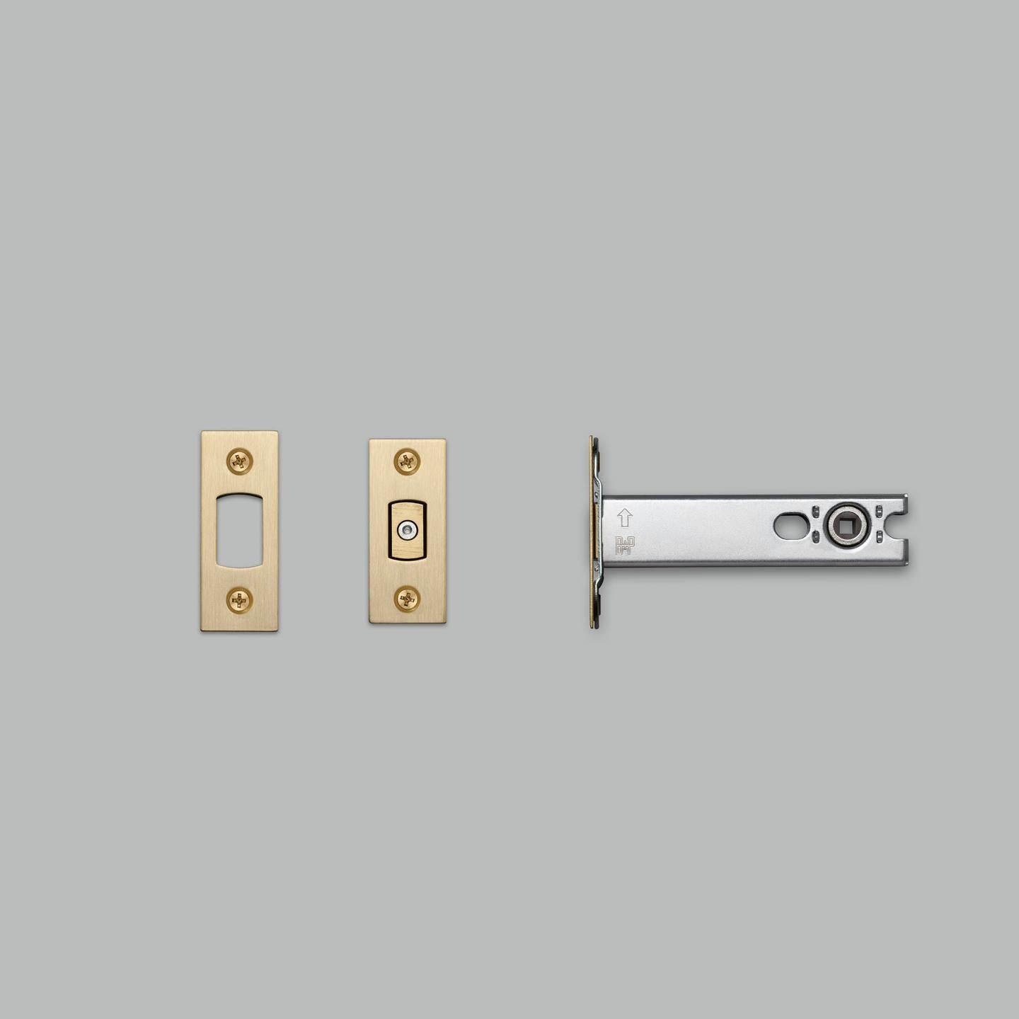 DEADBOLT LATCH / VRIDELÅS / 82MM / MESSING