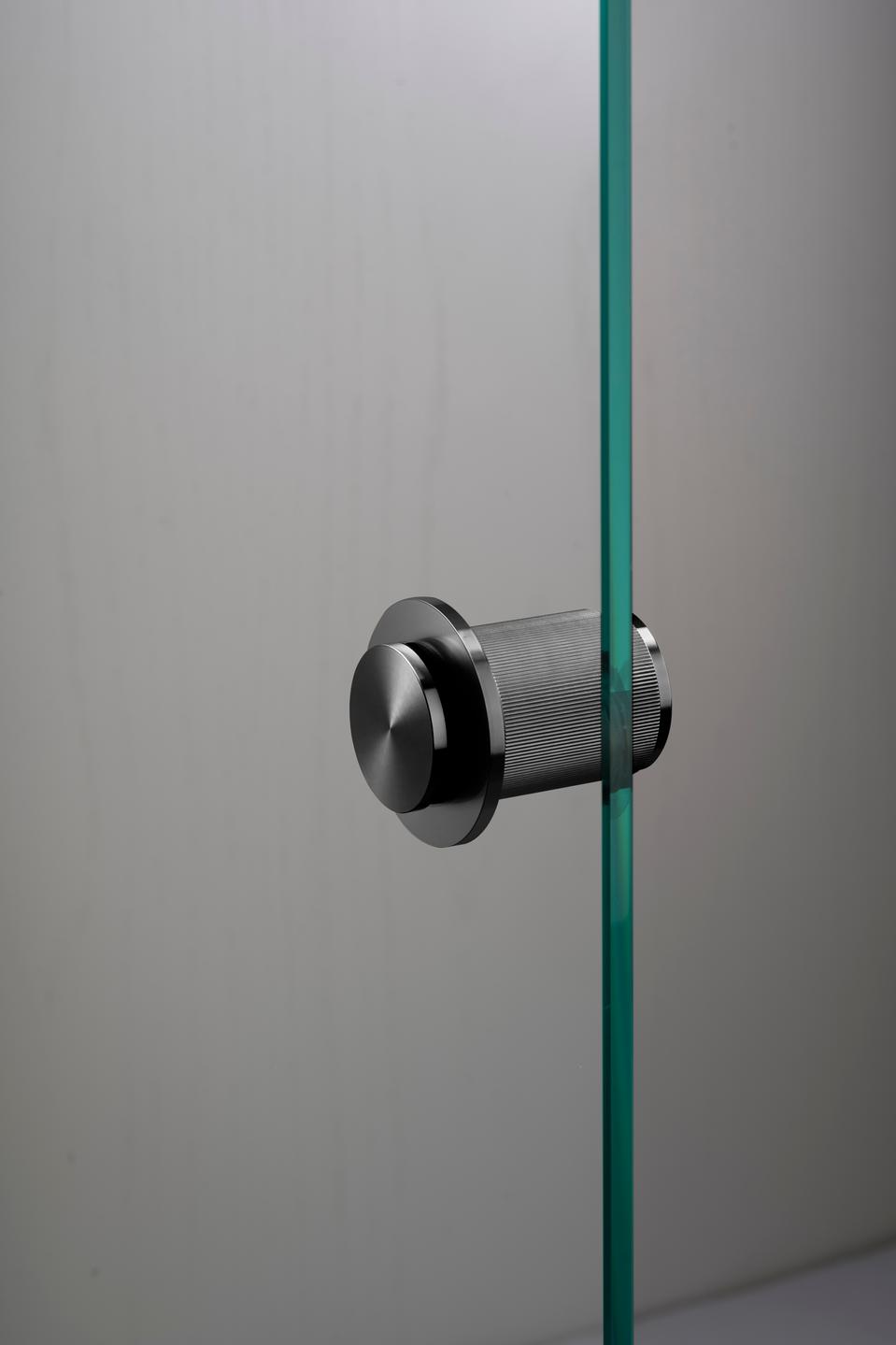 FAST DØRKNOP / ENKEL-SIDET / LINEAR / GUN METAL