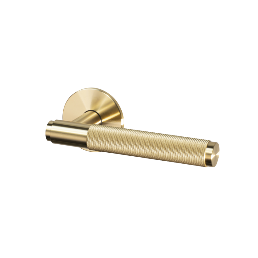 DØRHÅNDTAG SÆT / CROSS / MESSING