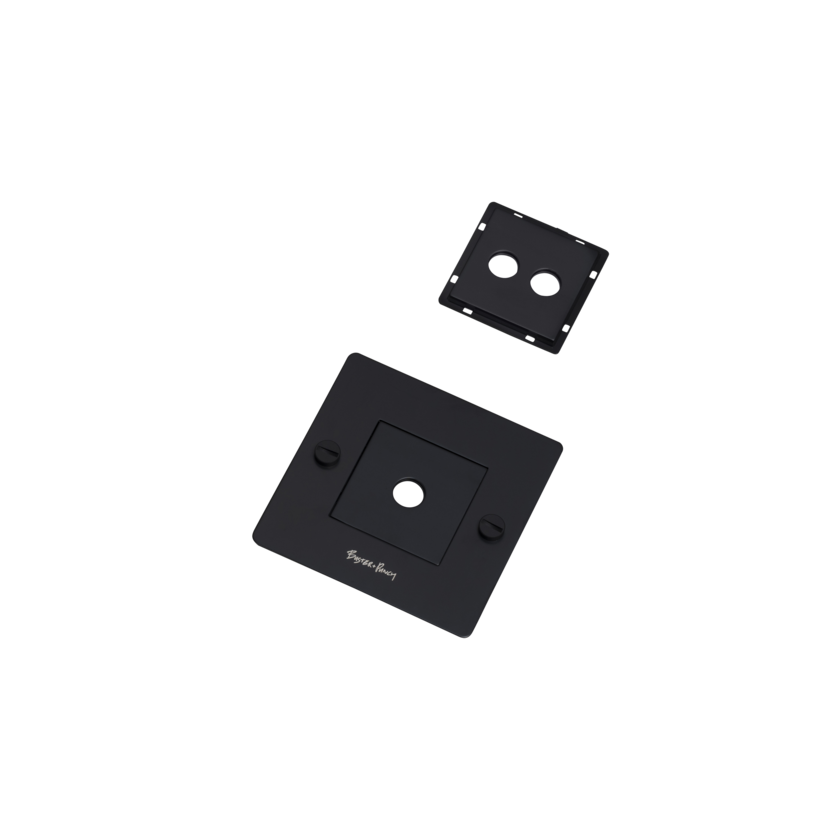1G-frontplade / Med infills / Sort