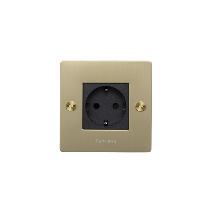 EU 1G SOCKET / SCHUKO TYPE F / CROSS