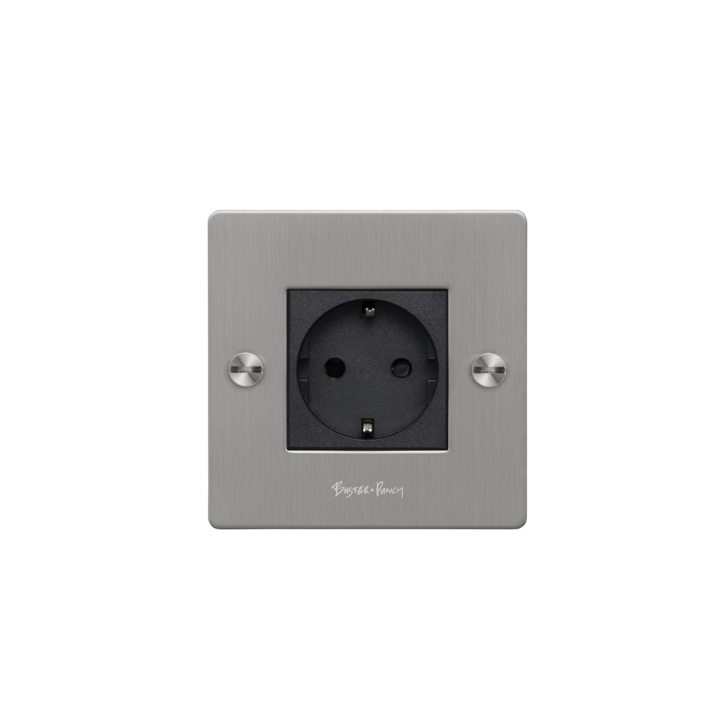 EU 1G SOCKET / SCHUKO TYPE F / CROSS