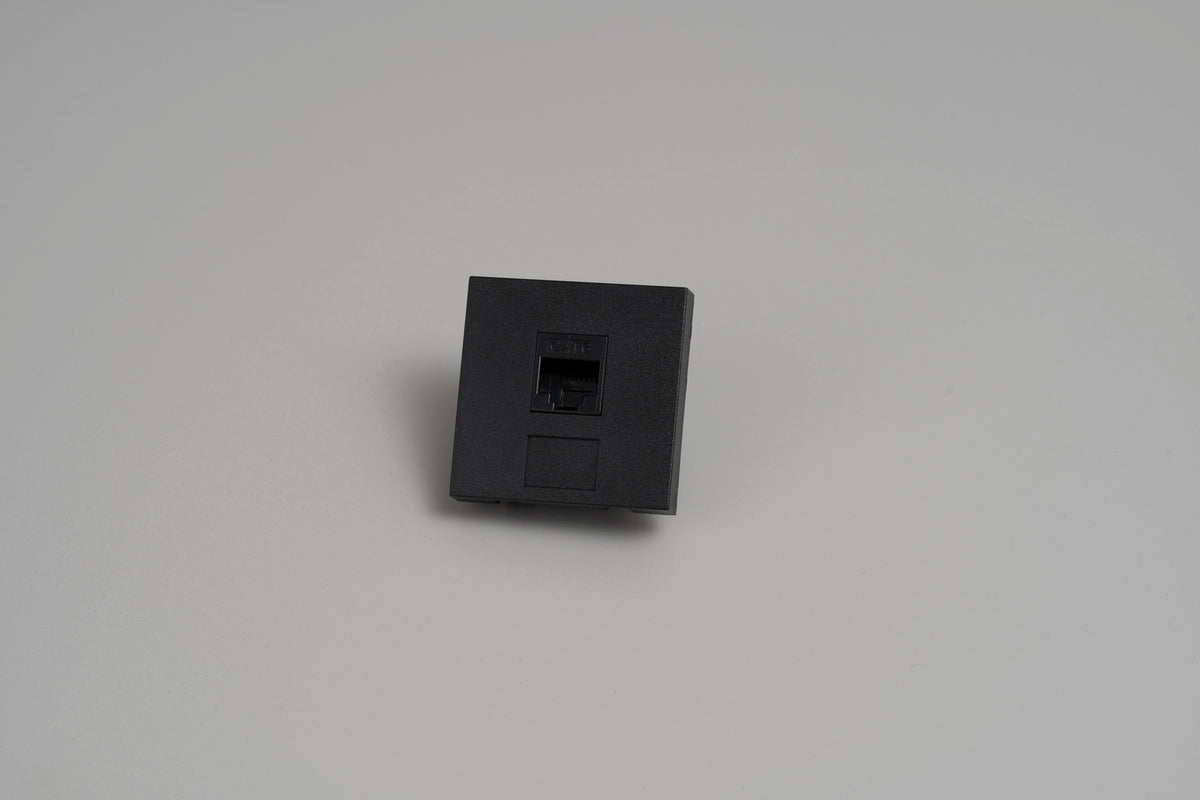 RJ45 MODUL / 45 MM / SORT