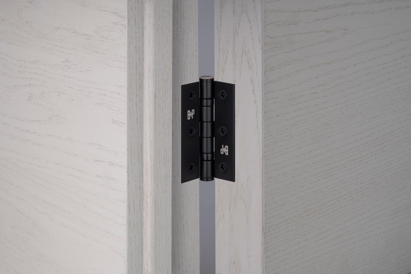 DØRHÆNGSEL / 76 X 51 X 2 MM / SVEJSER SORT