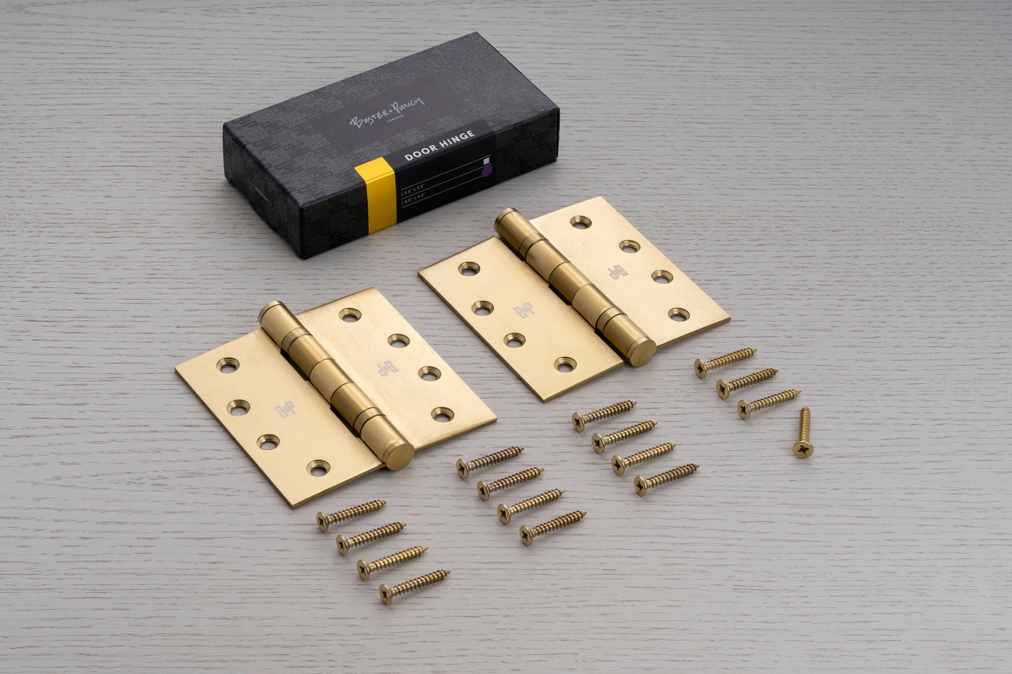 DØRHÆNGSEL / 102 x 76 x 3 MM / MESSING