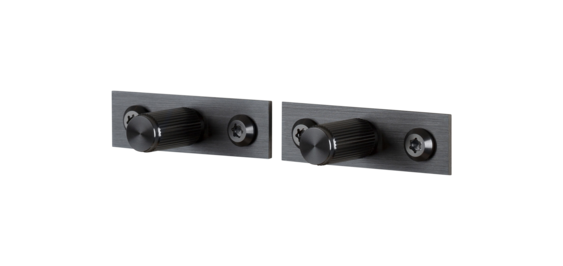MØBELKNOP / PLATE / LINEAR / GUN METAL