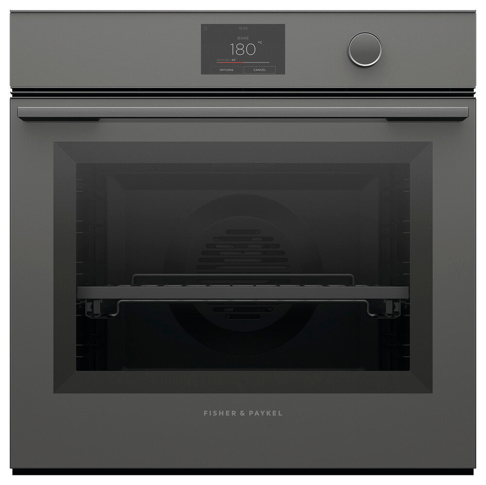 Fisher & Paykel OB60SMPTDG1 60 cm Series 9 Minimal Pyrolytic Oven Grå