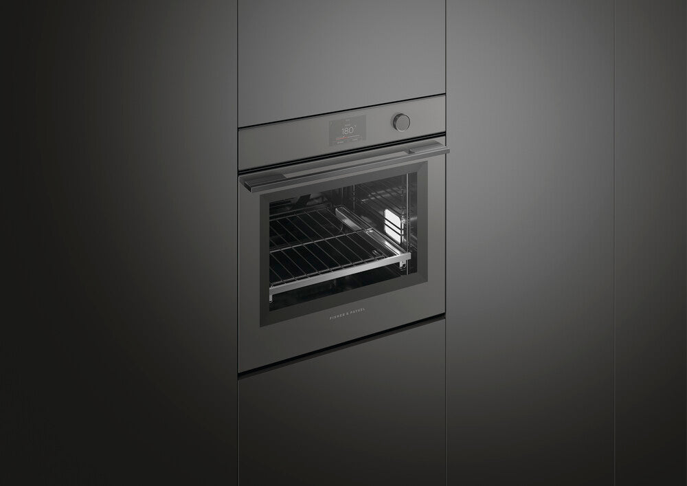 Fisher & Paykel OB60SMPTDG1 60 cm Series 9 Minimal Pyrolytic Oven Grå
