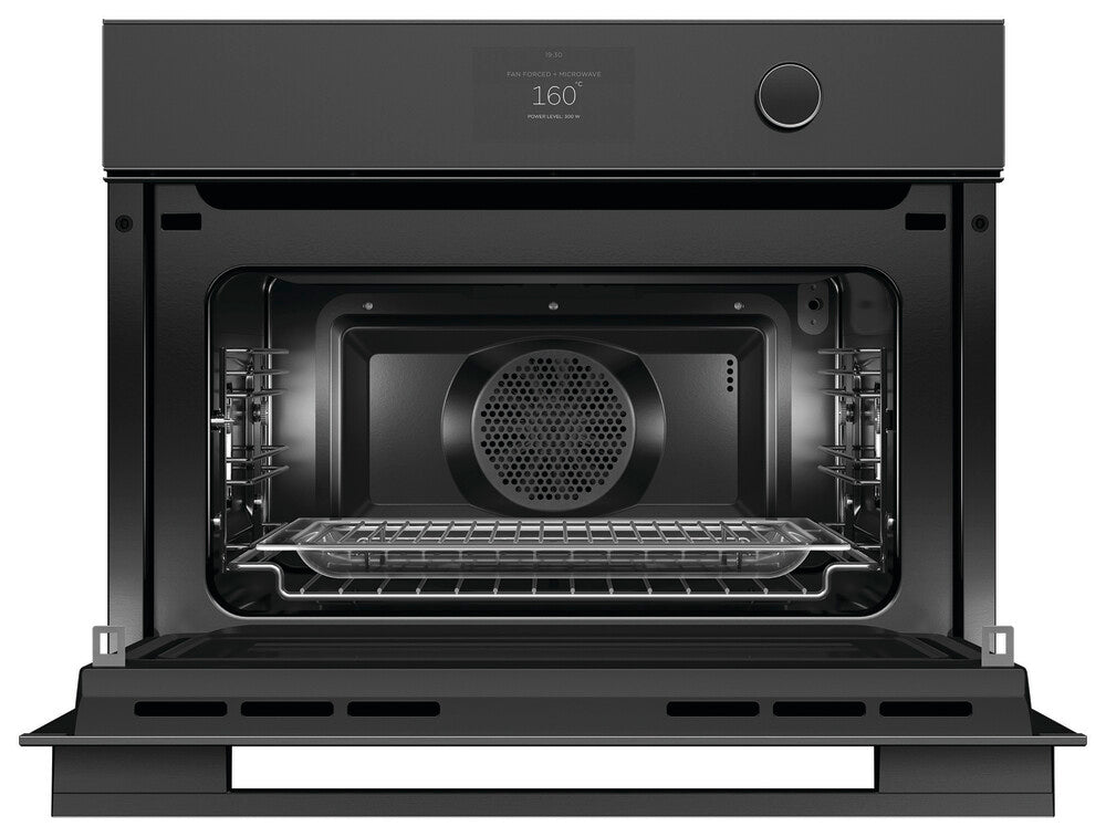 Fisher & Paykel OM60NMTDB1 60cm Series 9 Minimal Compact Combi-Microwave Oven Black