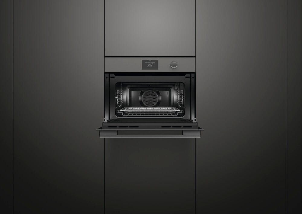 Fisher & Paykel OM60NMTDG1 60cm Series 9 Minimal Compact Combi-Microwave Oven Grey