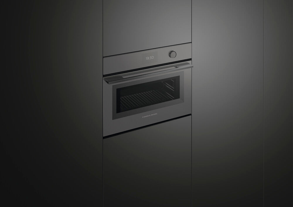 Fisher & Paykel OM60NMTDG1 60cm Series 9 Minimal Compact Combi-Microwave Oven Grey