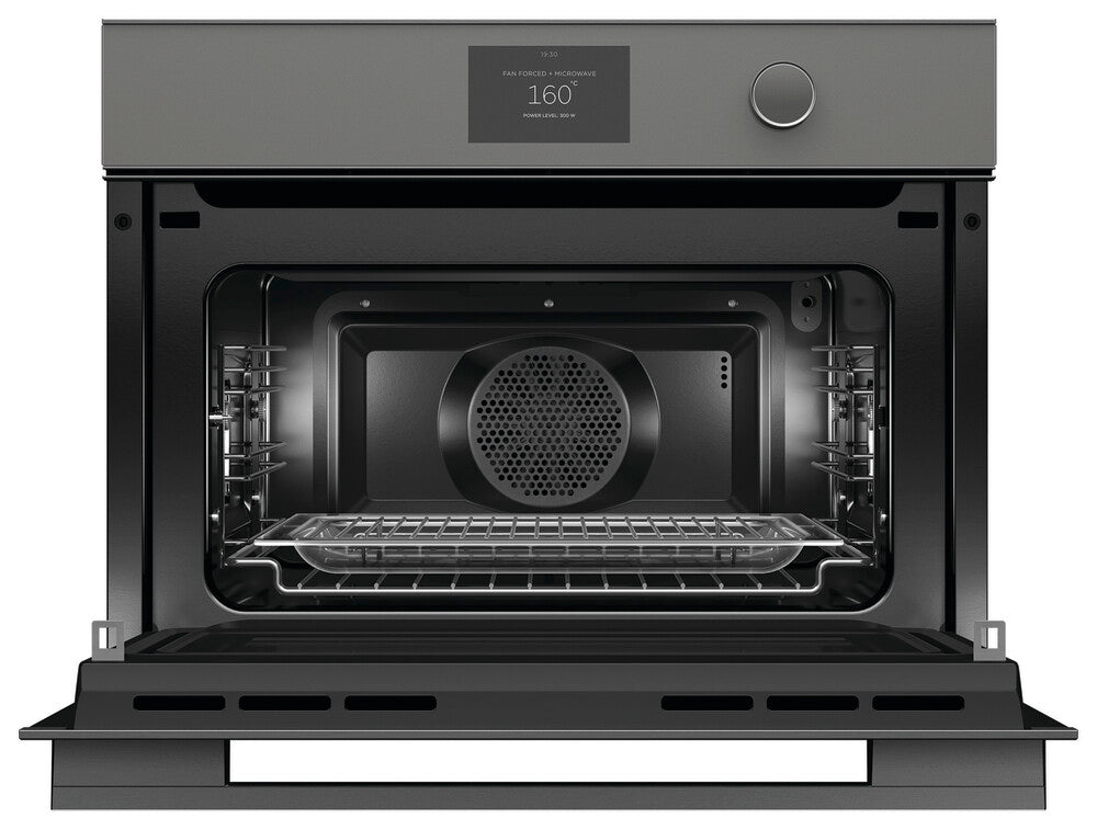 Fisher & Paykel OM60NMTDG1 60cm Series 9 Minimal Compact Combi-Microwave Oven Grey