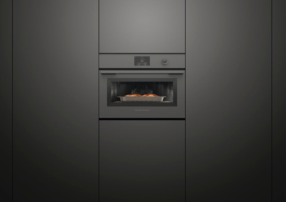 Fisher & Paykel OS60NMTDG1 60cm Series 9 Minimal Compact Combi-Steam Oven Grey