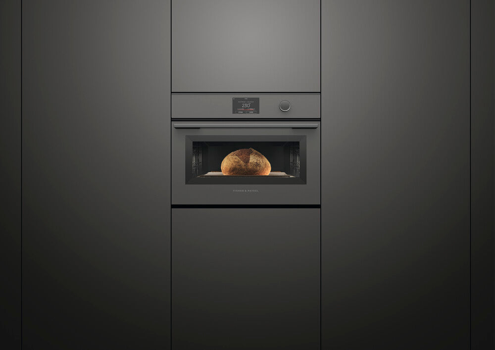Fisher & Paykel OS60NMTDG1 60cm Series 9 Minimal Compact Combi-Steam Oven Grey