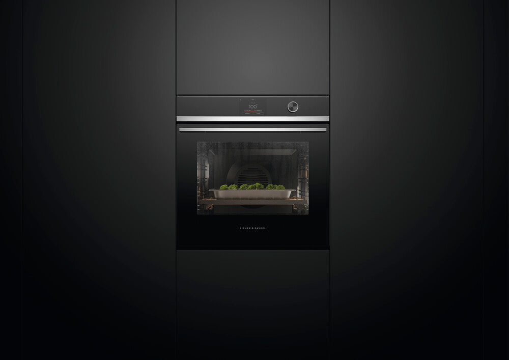 Fisher & Paykel OS60SDTDX2 60 cm serie 11 moderne kombidampovn sort og stål