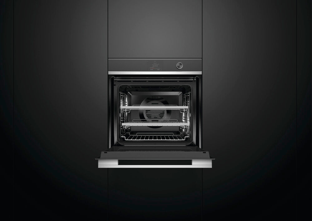 Fisher & Paykel OS60SDTDX2 60 cm serie 11 moderne kombidampovn sort og stål