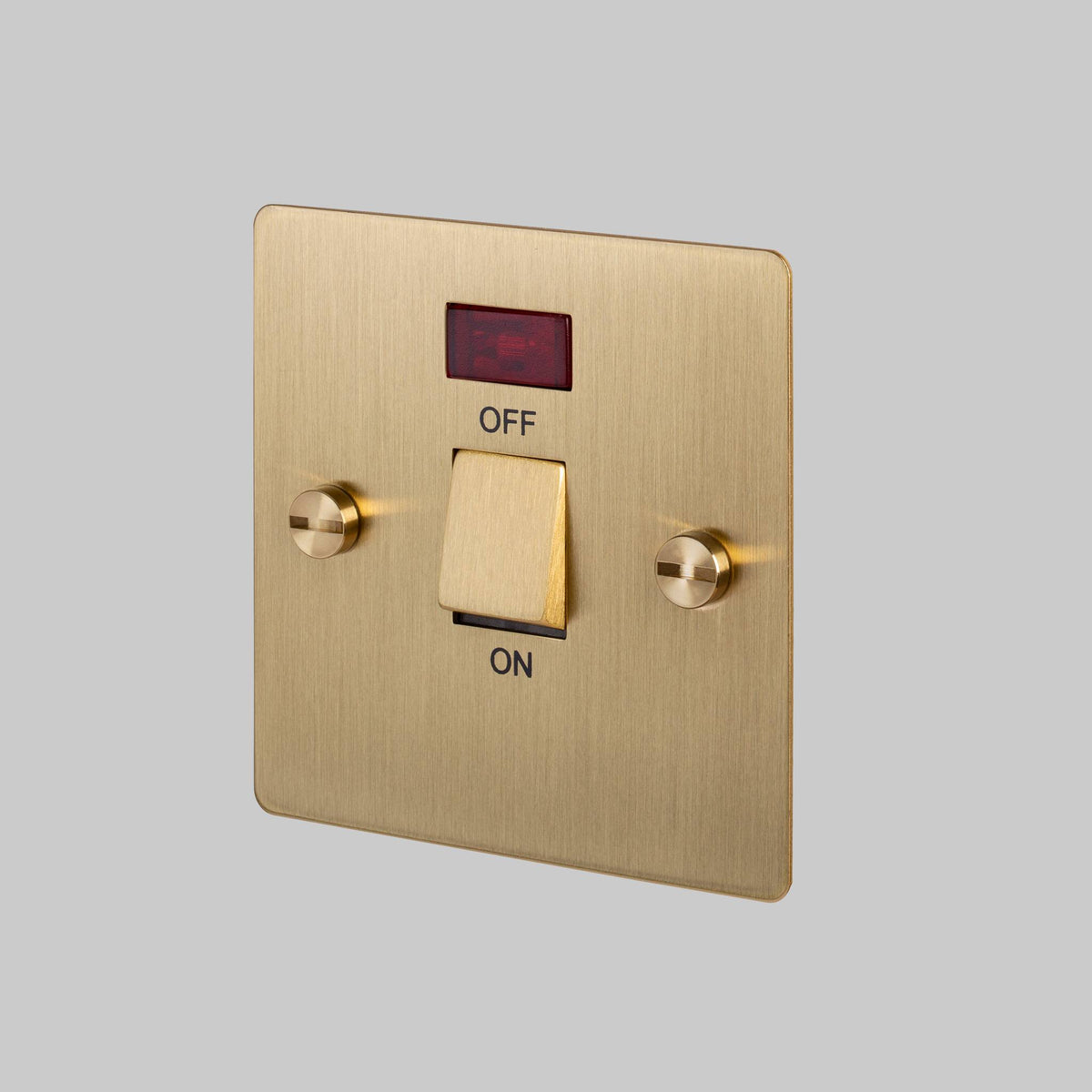 Buster + Punch 20a dp switch – Brass