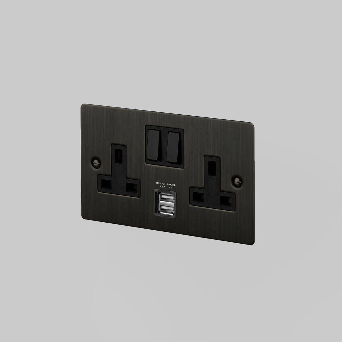 Buster + Punch 2g uk plug socket usb – Smoked Bronze