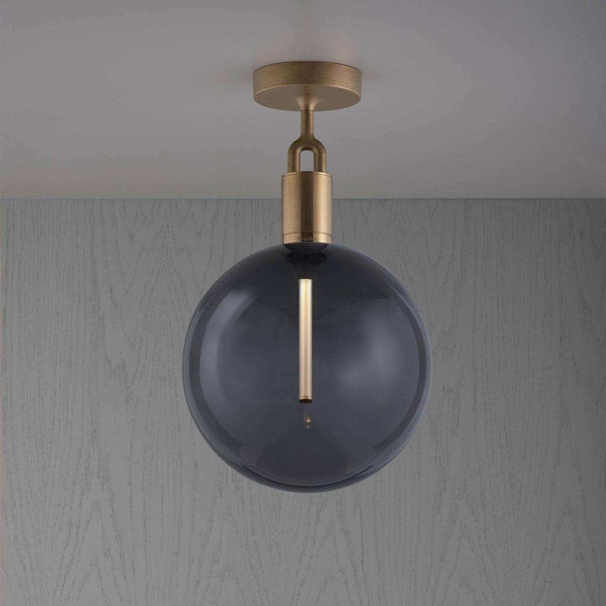 Buster + Punch Forked Ceiling / Linear / Globe / Smoked / Large / Brass
