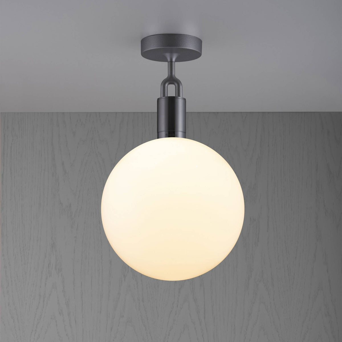 Buster + Punch Forked Ceiling / Linear / Globe / Opal / Large / Gun Metal