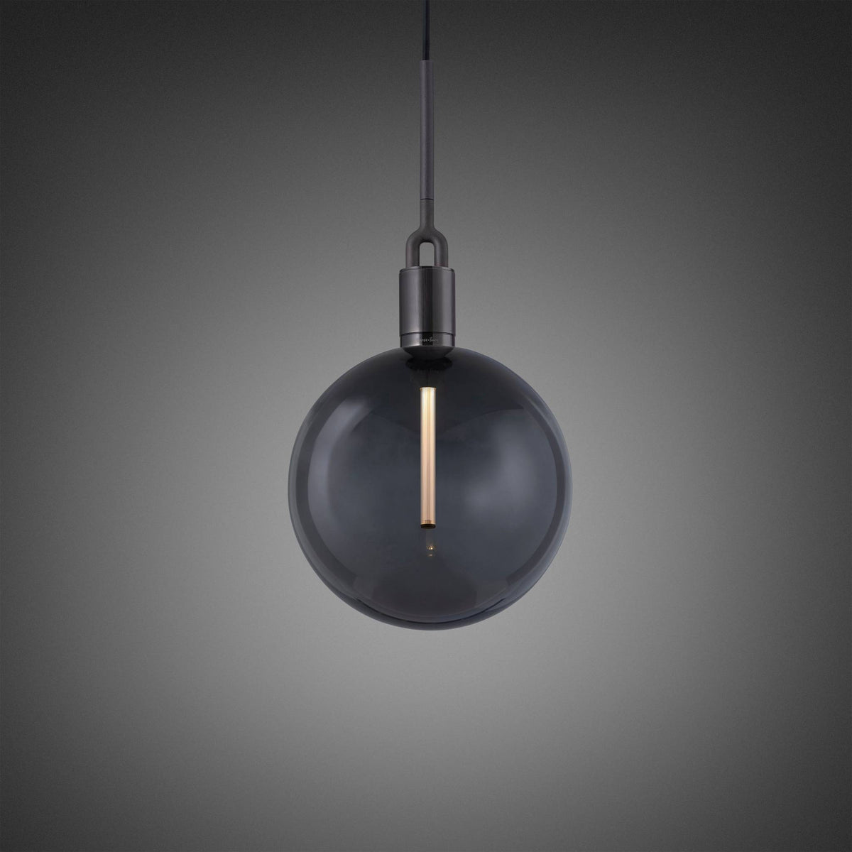 Buster + Punch Forked Pendant / Linear / Globe / Smoked / Large / Gun Metal