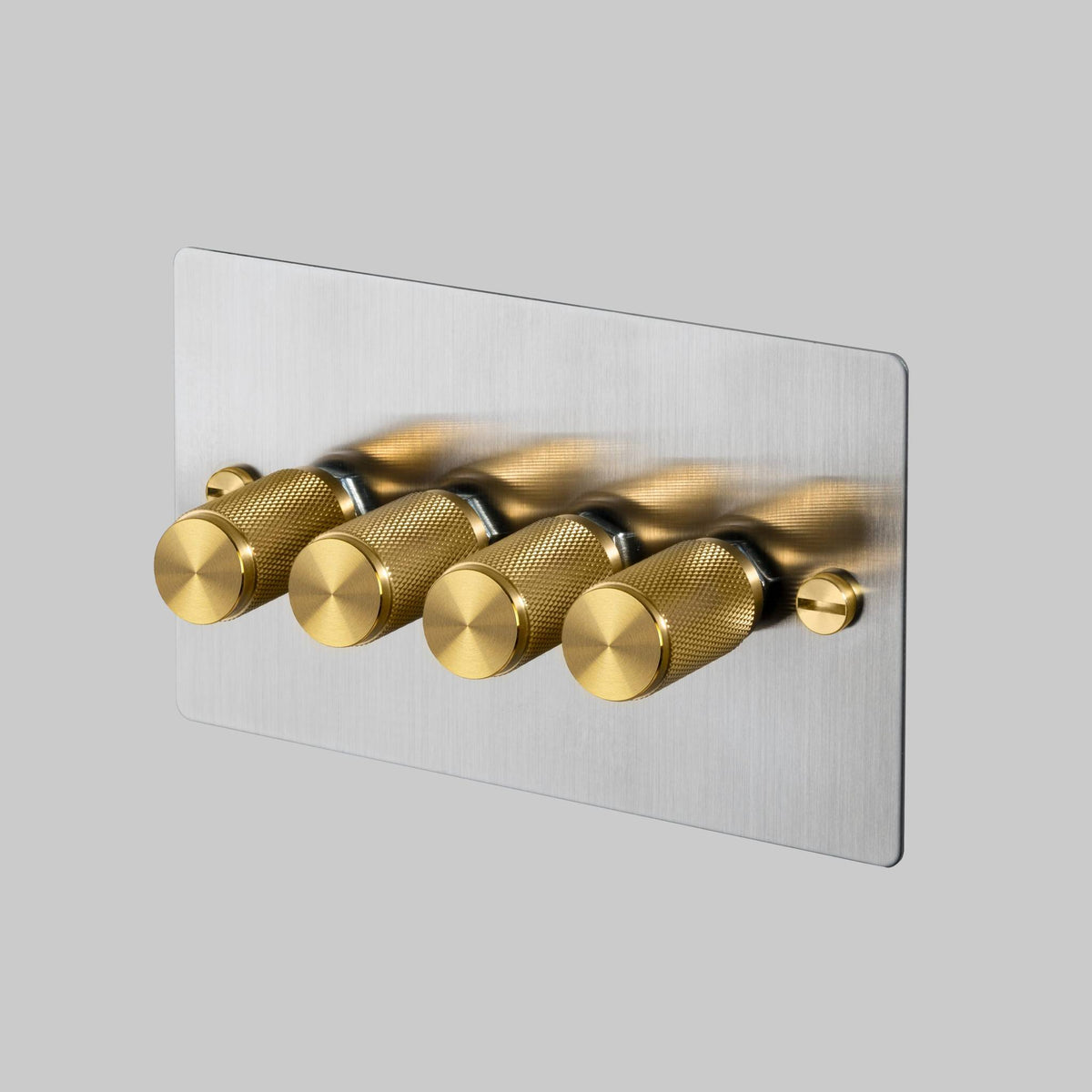 Buster + Punch 4G Cross dimmer – Steel / Brass