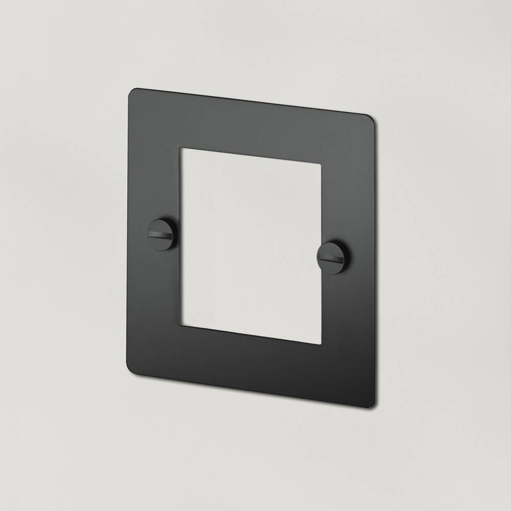 Buster + Punch Euro Plate / 1G / 50 mm / 2 modules – Black