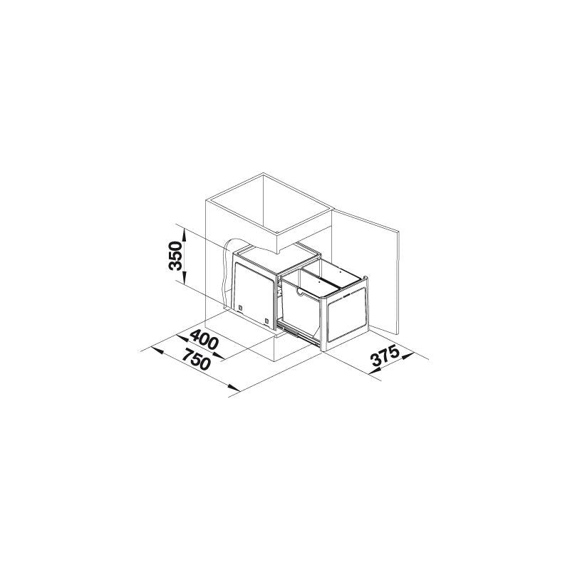 BLANCO BOTTON PRO 45/2 Waste system