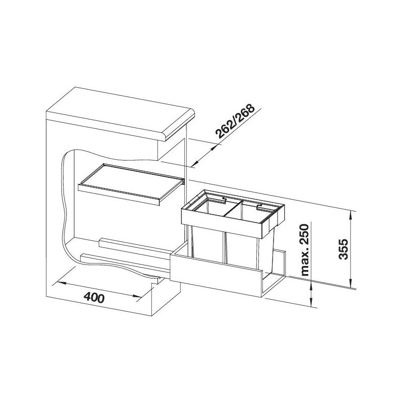 BLANCO FLEXON II 30 waste system