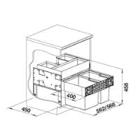 BLANCO SELECT II 60/2 Orga affaldssortere