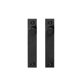 Furniture knob plate cross - black