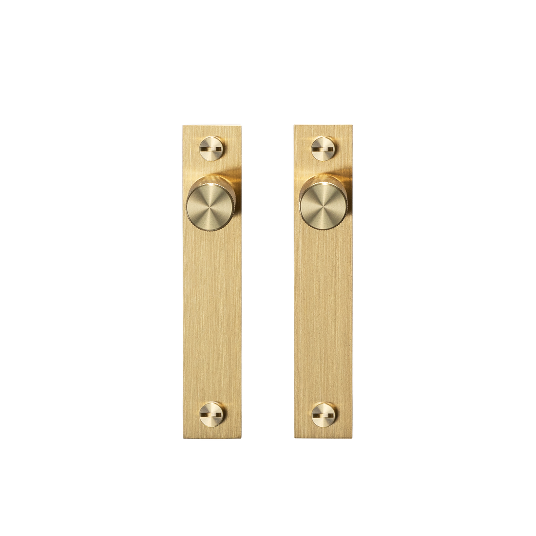 MØBELKNOP / PLATE / CROSS / MESSING