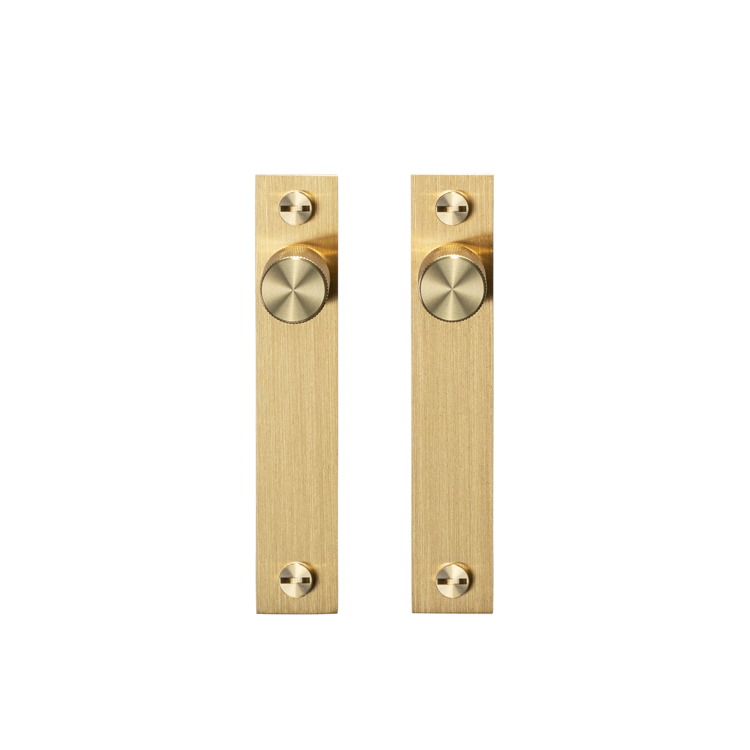 Furniture knob plate cross - brass