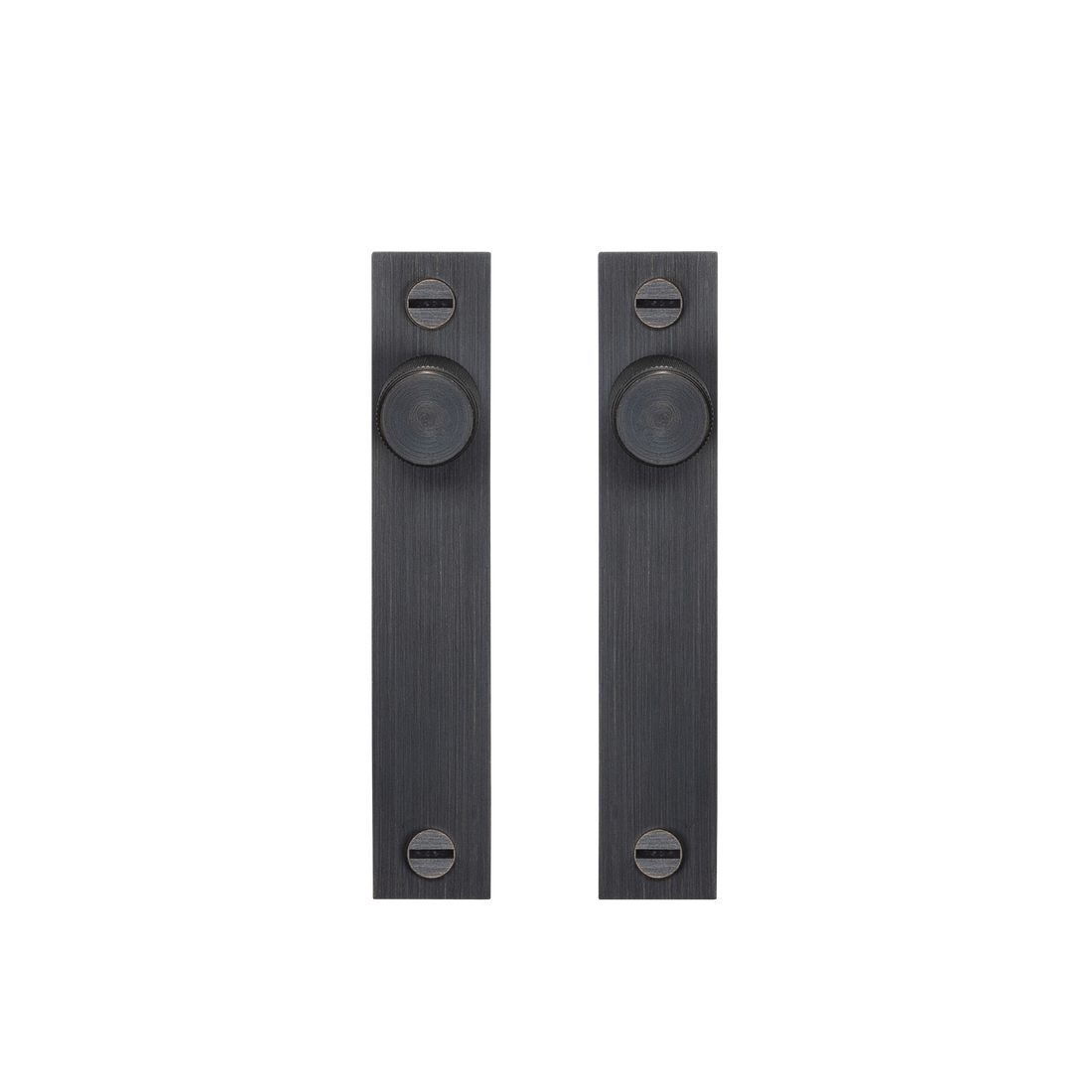 MØBELKNOP / PLATE / CROSS / SMOKED BRONZE