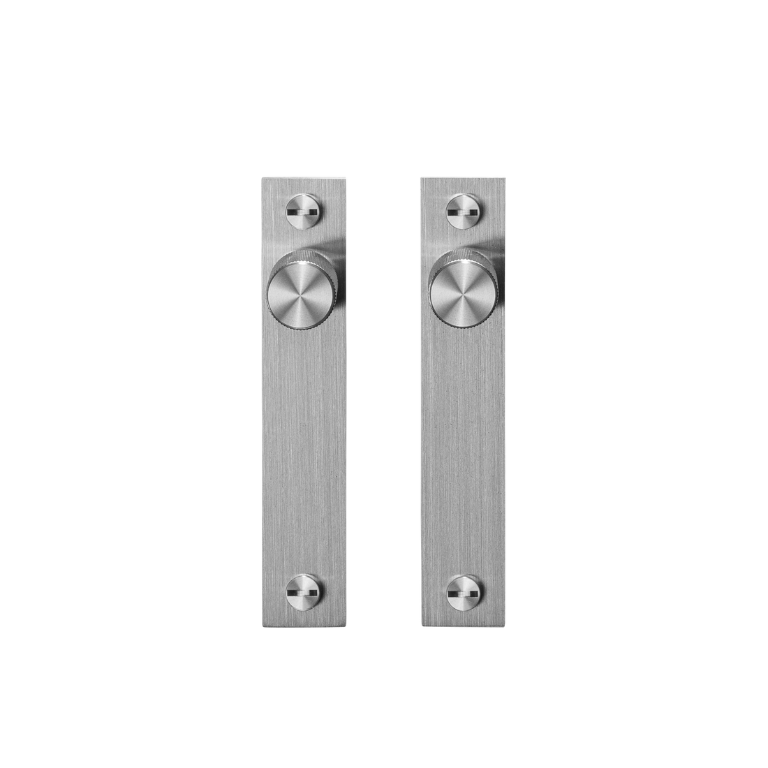 Furniture knob plate cross - steel