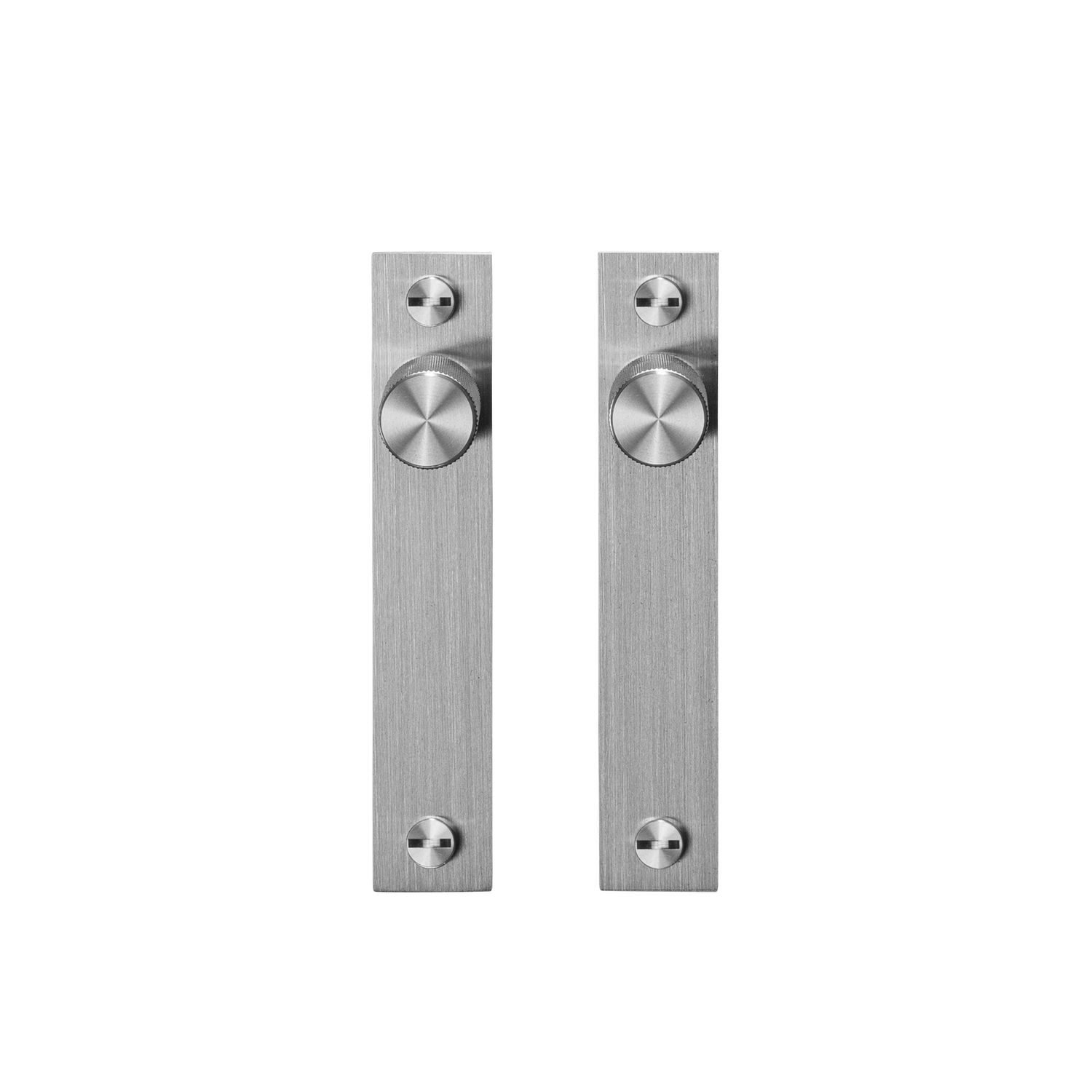 Furniture knob plate cross - steel