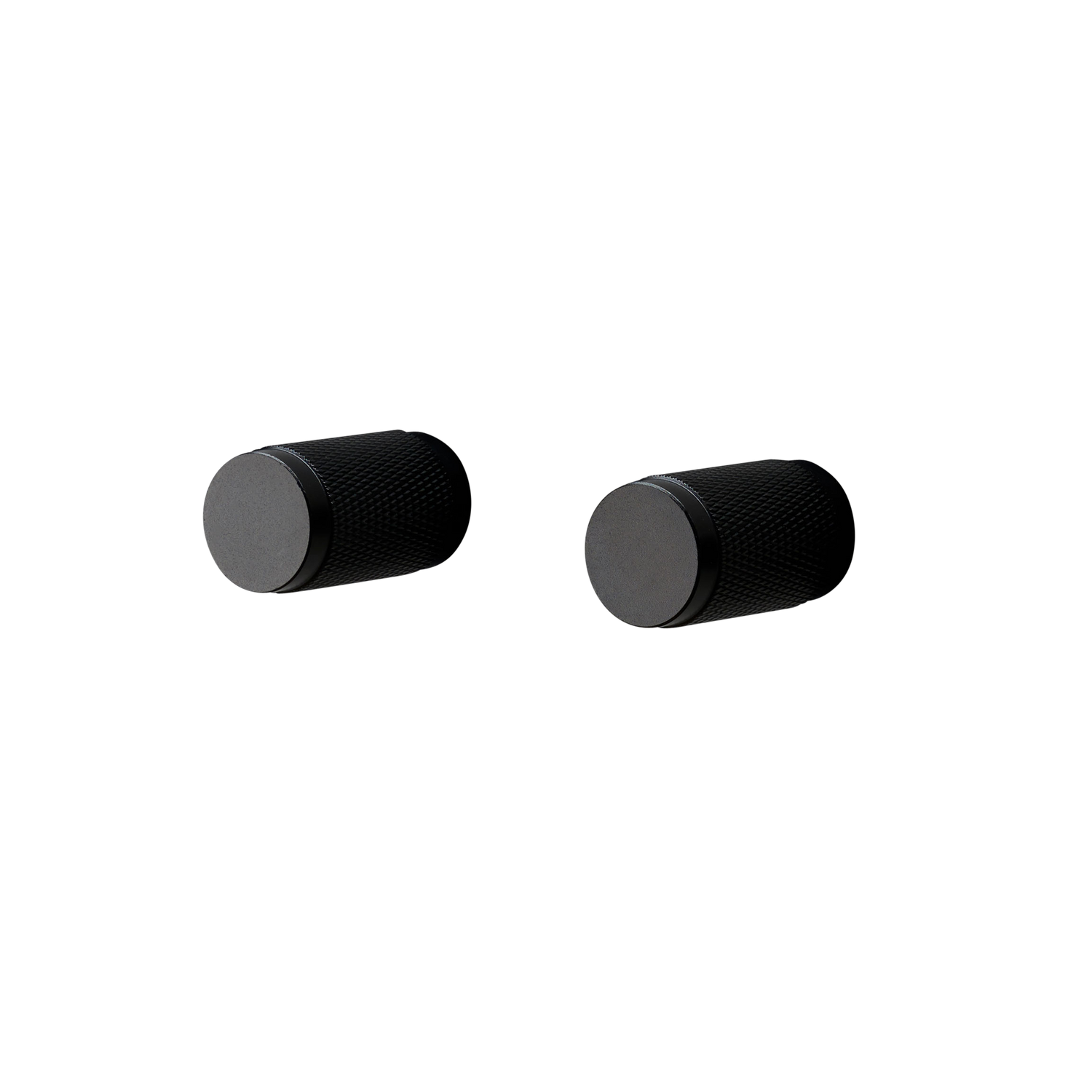 Furniture knob cross - black